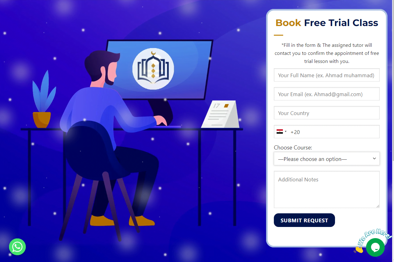 #1 Online Quran Program 11 Free Trial Form - TheQuranClasses