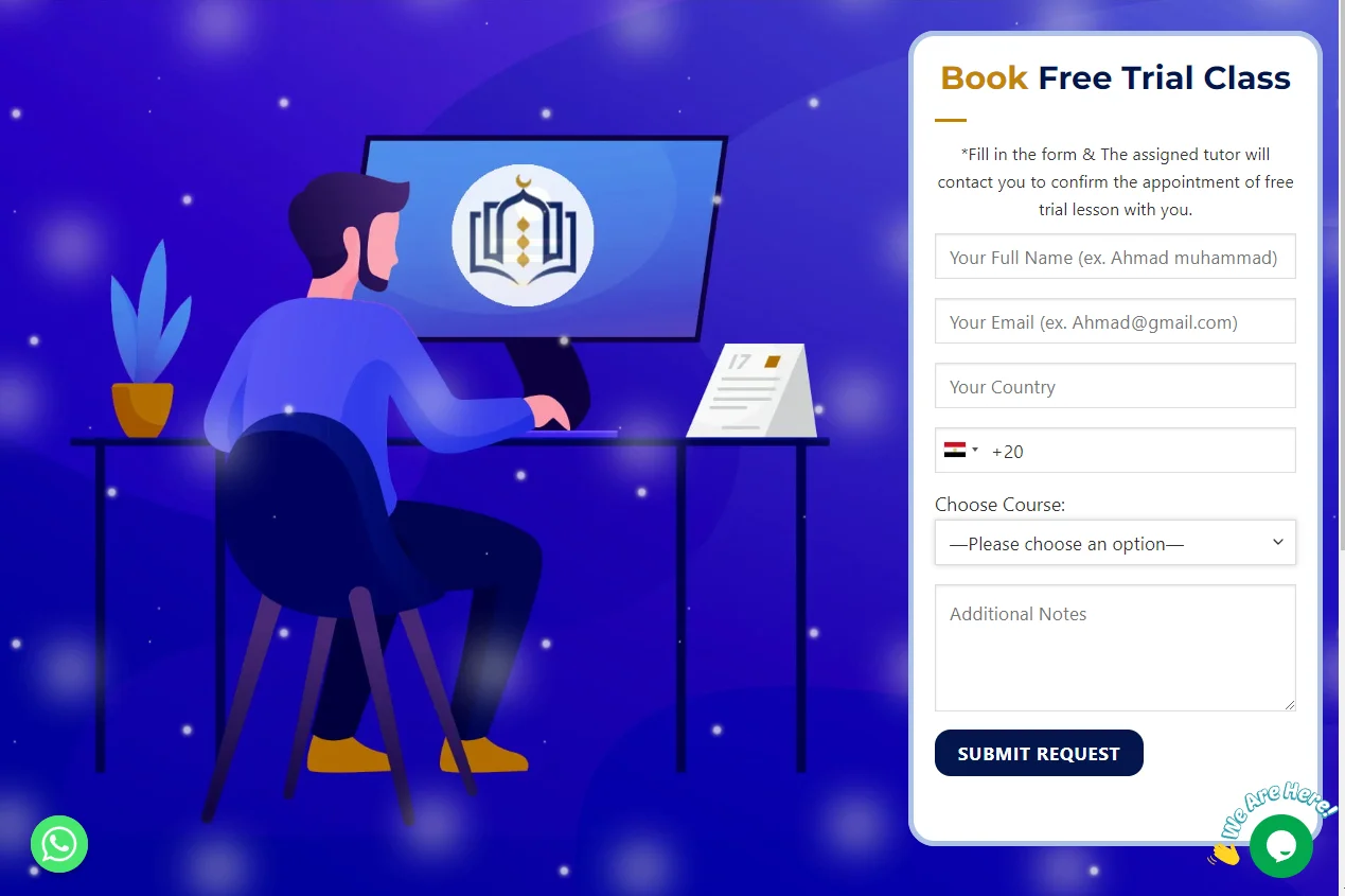 #1 Online Quran Program 11 Free Trial Form - TheQuranClasses